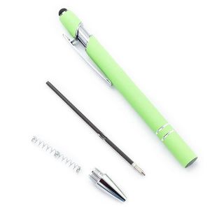 Stylo bille et stylet 2-en-1 en métal, coloré, pour publicité d'entreprise, cadeau d'entreprise, stylo à bille de bureau avec logo personnalisé - Product Image 4