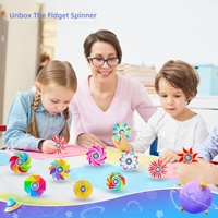 Mini Fidget Spinners Multifonctions Faits Main en Acrylique, Jouets Sensoriels Anti-Stress, Promotionnels pour la Saint-Valentin et Pâques