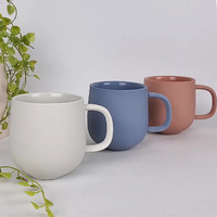 Mug en céramique de 350 ml, couleur unie, style nordique créatif, pour conférence, avec logo personnalisé imprimé, finition mate simple, pour la maison, le bureau, le lait, l'eau, le café