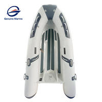 Véritable bateau de pêche marine en PVC personnalisé Bateau de sauvetage en caoutchouc Bateau à rames 2-4m Kayak Canot pneumatique avec coque en aluminium