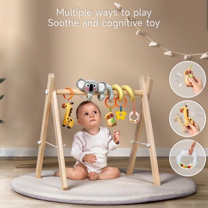 Tumama Kids Koala Activity Squeaky Hanging Rattle Toy Set Soft Baby Spiral Hanging Toys Cuna Móvil <span class=keywords><strong>Espiral</strong></span> Cochecito de bebé Juguetes - Product Image 5