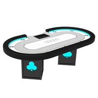 Lucky YH — Texas Hold'em Poker 240/260cm, Table avec jambes légères de luxe, utilisé dans le Casino électronique, Texas Hold'em