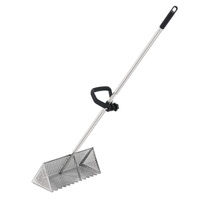 Râteau de plage en acier inoxydable 304 pour attraper les puces du sable, tamis à sable rapide à dents émoussées, panier large, qualité industrielle DIY OEM/ODM