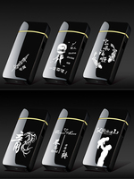 Logo personnalisé briquet sans flamme rechargeable à double arc de cercle briquets électroniques rechargeables USB