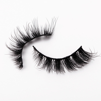 Ekstensi bulu mata Yiernuo Russian Hybrid Strip Lashes Cat Eyelash Wispy Faux Mink Full Strip Volume untuk riasan mata