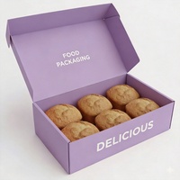 Boîte à biscuits de boulangerie écologique de qualité alimentaire avec impression couleur personnalisée et logo