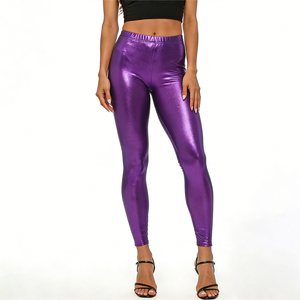 <span class=keywords><strong>Pantaloni</strong></span> Vintage in <span class=keywords><strong>Ecopelle</strong></span> per <span class=keywords><strong>Donna</strong></span>, Vita Alta, Leggings Caldi, <span class=keywords><strong>Pantaloni</strong></span> Aderenti Lunghi, Stile Liquido in Finta Pelle - Product Image 5