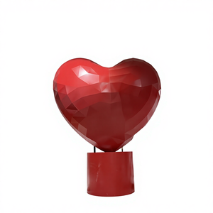 ไฟ LED รูปหัวใจพร้อมรีโมทคอนโทรล สำหรับตกแต่งงานแต่งงานกลางแจ้งและวันหยุด ระดับการป้องกันน้ำ IP65 - Product Image 1