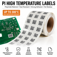 Étiquettes de cartes de circuits imprimés personnalisées, matériaux en polyimide PI résistants aux hautes températures, vente en gros d'étiquettes de suivi personnalisées avec QR et code-barres