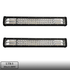 Đèn <span class=keywords><strong>LED</strong></span> thanh Barra Offroad White Amber 4X4 làm việc ngoài trời 20 inch 288W ba hàng đèn <span class=keywords><strong>LED</strong></span> - Product Image 1