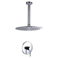 Kit de douche de salle de bain à poignée unique robinet de douche mural et ensemble de baignoire
