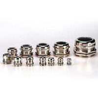 En stock – Presse-étoupe industrielle étanche M88 (62-70mm) IP68 en laiton nickelé haute tension pour câble métallique