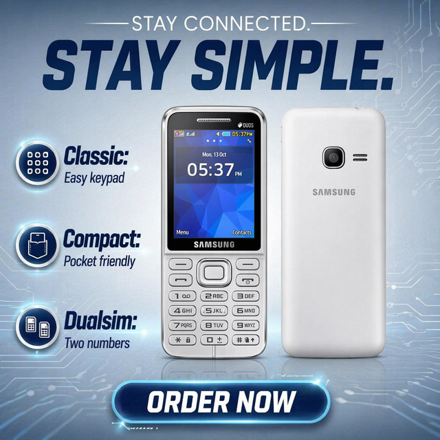 Mobile Phone for samsung B360E (2015) 2G Dual SIM Dual Standby Long Battery Qwerty Keyboard Clear Feedback Button Super