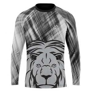 Camiseta de Entrenamiento MMA Personalizada para Hombre, sin Mangas, con Diseño de León Sublimado, Secado Rápido, 160g, Poliéster, Logotipo Frontal - Product Image 1