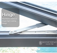 Fenêtre à battant en aluminium à rupture de pont thermique certifiée CE AS2047, double vitrage, coupe-vent, étanche, pour villa australienne