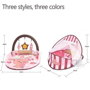 बाओ खान पोर्टेबल 2-इन-1 फोल्डेबल बेबी क्रिब्स घोंसला खाट नीड़ बिस्तर और नवजात लड़कियों के लिए संगीत - Product Image 4