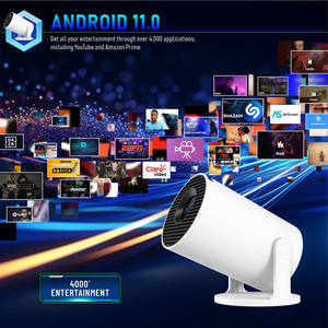 Lecteur vidéo HY300Pro + Mini <span class=keywords><strong>projecteur</strong></span> 720p WiFi6 BT 5.4 Projecteurs HY300 améliorés Portable HD Home Cinéma Maison intelligente - Product Image 4