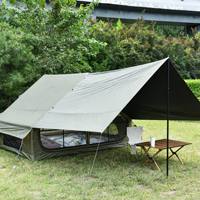 Tente gonflable portable de voyage en Oxford, imperméable, pour camping, maison de plein air, robuste, quatre saisons, résistante aux UV