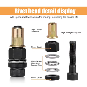 <span class=keywords><strong>Pistola</strong></span> Remachadora Manual <span class=keywords><strong>Eléctrica</strong></span> de Acero con Rosca Completa y Cabeza Plana para Uso Automotriz M3-M12 - Product Image 2