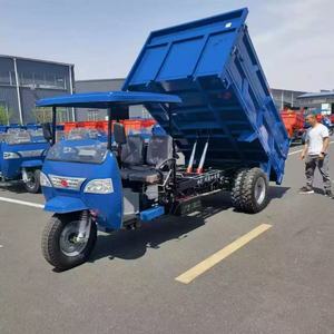 Diesel aangedreven driewielige vrachtkar met 4-5 ton laadvermogen, boerderij-motorfiets vrachtwagen driewieler te koop - Product Image 3