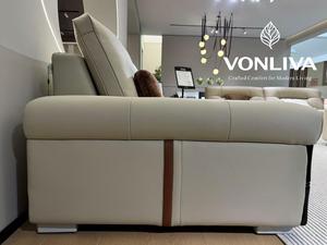<span class=keywords><strong>Muebles</strong></span> de Sala de Estar, Sofá de Cuero Ecológico de Lujo, Sofá Cama Moderno para Apartamento, <span class=keywords><strong>Muebles</strong></span> de Sala de Estar para Villa de Lujo - Product Image 4
