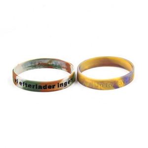 Bracelets de sport en silicone personnalisés avec logo imprimé, respectueux de l'environnement - Product Image 1