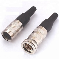 Conectores Serie J091 IP65 M11 Conector de Cable de 24 Pines Conectores Eléctricos