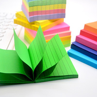Offre Spéciale – Blocs-notes Pop-Up Ronds Personnalisables en PET Auto-adhésifs 75x75mm avec Couleurs et Designs Personnalisés pour l'École, le Bureau et la Maison