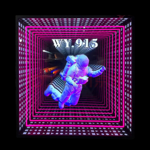 Tùy biến trong nhà LED sàn bảng điều chỉnh màn hình hiển thị kính cứng không giới hạn Vực Thẳm Gương trang trí hộp Đèn - Product Image 6