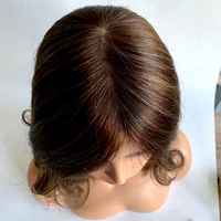 Perruques médicales personnalisées en cheveux humains Qingdao Modern Hair, avec dentelle suisse et silicone, pour patients atteints de cancer