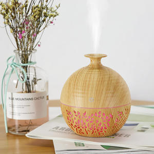 Diffuseur d'arômes à grain de bois, mini humidificateur alimenté par USB avec veilleuse pour la maison, capacité inférieure à 0,5 L - Product Image 3