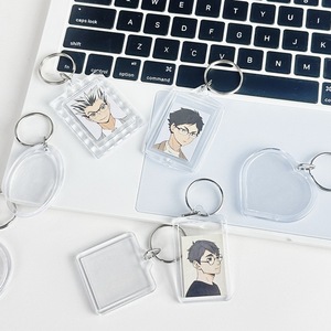 Porte-clés vierges pour photos Kpop, cadres <span class=keywords><strong>photo</strong></span> ronds et carrés - Product Image 3