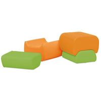 OEM Tender Playful Ensemble de tabourets en mousse 2 pièces pour enfants Jouet doux pour aire de jeux intérieure pour l'école et le centre commercial