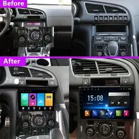 Pemutar Multimedia Stereo otomatis 9 inci sistem Android Double Din Untuk Peugeot 3008 LHD 2009-2015 Radio mobil navigasi GPS unit utama