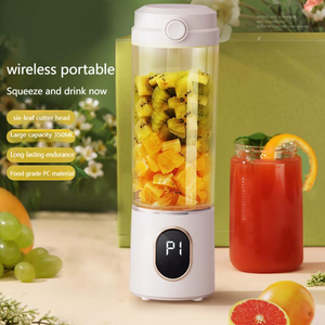 Ofertas al por Mayor: Licuadora Portátil Recargable USB Tipo-C, Pequeña, Personal, para Alimentos, Mezcladora de Frutas, Batidora de Smoothies con 6 Cuchillas - Product Image 6