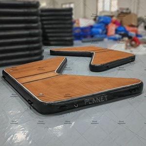 Plateforme flottante gonflable en EVA pour jet <span class=keywords><strong>ski</strong></span>, type ponton en V, en teck, pour quai de bateau - Product Image 3