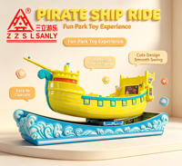 Manège Bateau Pirate Volant pour Enfants sur Rail pour Parc d'Attractions à Vendre