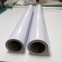 140gsm Blanc Noir colle Eco Solvant Impression Brillant PVC Impression Adhésif Voiture Wrap Vinyle Autocollant Auto Vinyle Rouleau