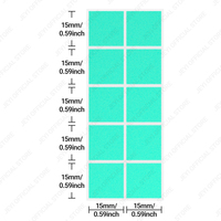 JEYI Factory – Lot de 100 plaquettes thermiques en silicone haute conductivité, certifiées FCC, pour SSD M.2/GPU/CPU/Carte graphique PS5