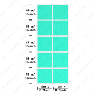 JEYI Factory Paquete de 100 almohadillas térmicas de silicona, alta conductividad para M.2 SSD/<span class=keywords><strong>GPU</strong></span>/CPU/PS5 y refrigeración de tarjeta gráfica LED - Product Image 2