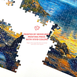 <span class=keywords><strong>Puzzle</strong></span> personnalisé en carton blanc, Montagne Coucher de Soleil Sérénité, Lamination Texturée, Impression Heidelberg, Haute Interconnexion 1:1, Poster Cadeau - Product Image 2