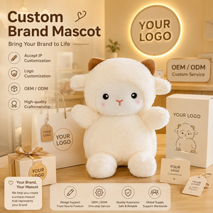 Peluche mouton mignonne |   Mascotte personnalisée OEM/ODM |   Vente en gros d'usine |   Idéal pour les cadeaux, les machines à griffes et la promotion de marques - Product Image 6