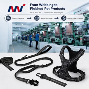 Laisse pour <span class=keywords><strong>chien</strong></span> grande taille personnalisée, réfléchissante, en polyester, anti-traction, avec clip pour ceinture de sécurité de voiture, multifonctionnelle et sûre pour les voyages - Product Image 2
