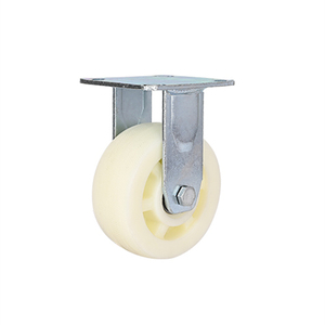 NJ High Quality 4''/5''/6''/8'' White Nylon or Pa Rigid <strong>Metal</strong> Fork With Swivel Top Plate <strong>Caster</strong> <strong>Wheels</strong> - Product Image 4
