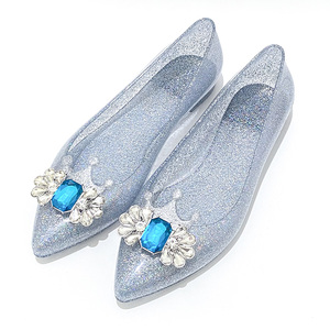 Da donna con fiocco nero in plastica per famiglia con sandali in gelatina da esterno a punta Casual <span class=keywords><strong>elegante</strong></span> scarpe basse in gelatina - Product Image 6