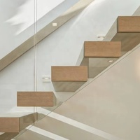VIKO Ventes directes d'usine Design d'intérieur minimaliste moderne Boîte en chêne Escalier flottant personnalisé