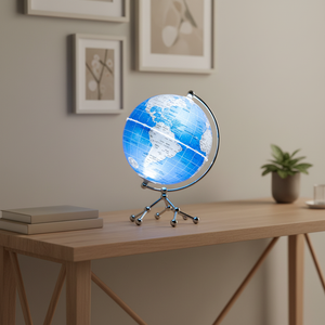 Wellfun อุปกรณ์ตกแต่งโต๊ะของขวัญแปลกใหม่, อุปกรณ์ประดับกลางลูกโลกโลกพร้อมโคม<span class=keywords><strong>ไฟ</strong></span> - Product Image 1