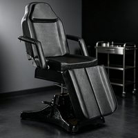 Table de massage électrique pliable à 3 moteurs Mason MS-B42, cadre hydraulique noir, couleurs personnalisables, logo sur mesure.