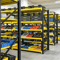 Étagères de stockage robustes rayonnage empilable en acier empilable palette rack entrepôt pneu rack diviseurs étagère de stockage en métal
