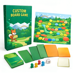 OEM Kids Educational Board Game Custom Cardboard Card Game Printing with Accessories Colored Packaging Custom Logo Eco-Friendly - Product Image 1